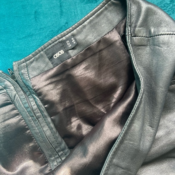 ASOS genuine leather mini skirt size 16 - Picture 5 of 5